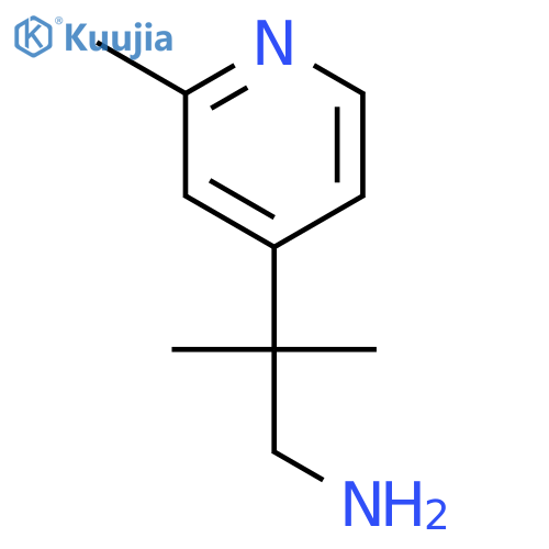 2-methyl-2-(2-methylpyridin-4-yl)propan-1-amine structure