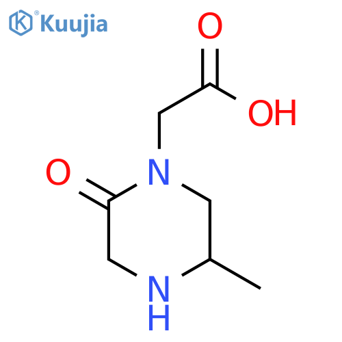(5-Methyl-2-oxo-piperazin-1-YL)-acetic acid structure