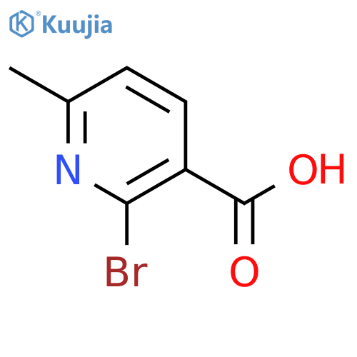 2-Bromo-6-methyl-nicotinic Acid structure