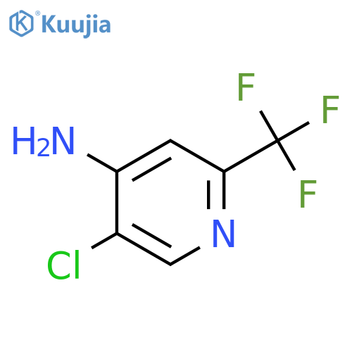 5-chloro-2-(trifluoromethyl)pyridin-4-amine structure