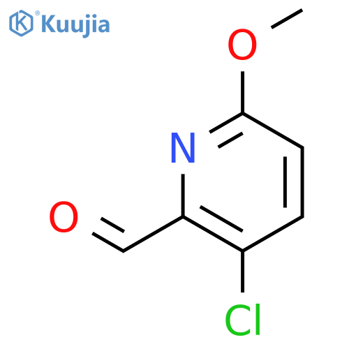 3-chloro-6-methoxypyridine-2-carbaldehyde structure