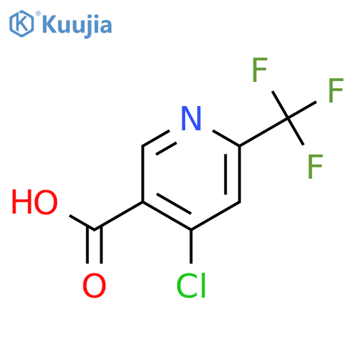 4-Chloro-6-(trifluoromethyl)-3-pyridinecarboxylic Acid structure