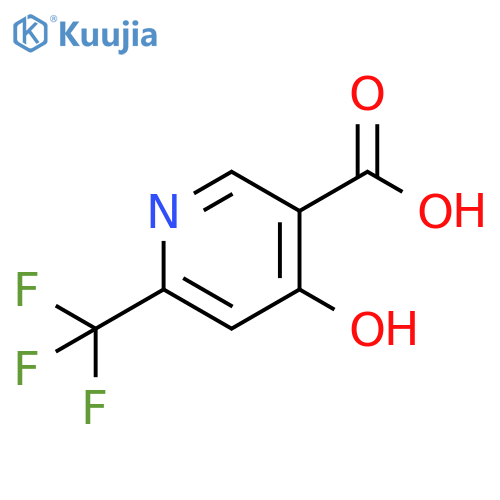 4-oxo-6-(trifluoromethyl)-1,4-dihydropyridine-3-carboxylic acid structure