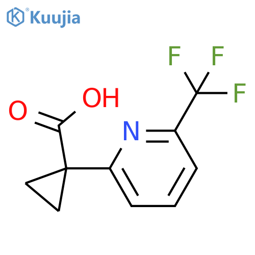 1-(6-(Trifluoromethyl)pyridin-2-YL)cyclopropanecarboxylic acid structure