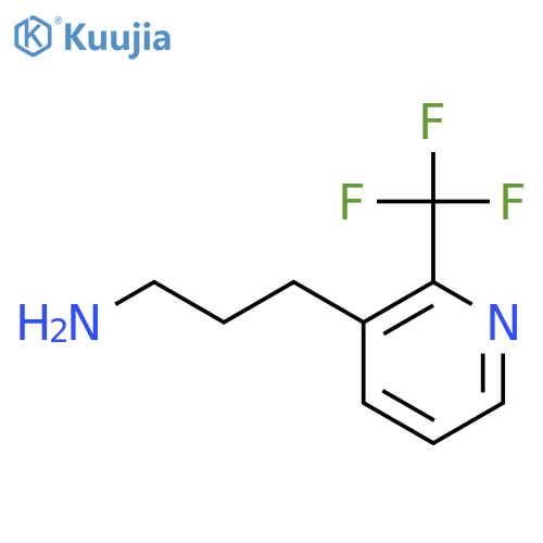 3-2-(trifluoromethyl)pyridin-3-ylpropan-1-amine structure