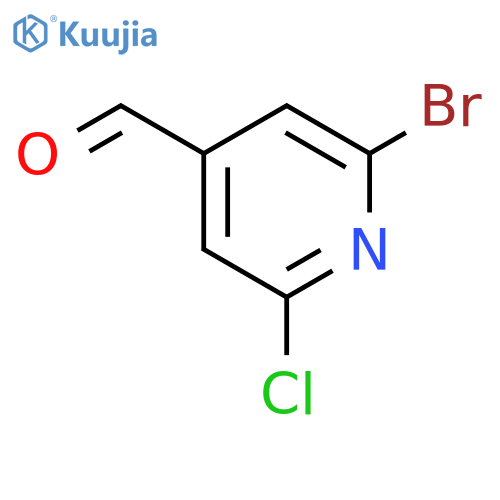 2-Bromo-6-chloropyridine-4-carbaldehyde structure