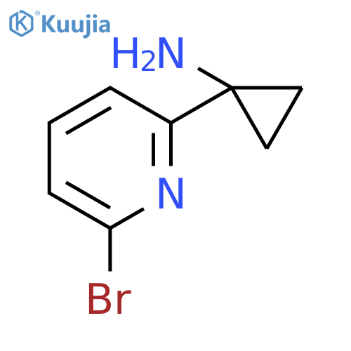 1-(6-bromopyridin-2-yl)cyclopropan-1-amine structure