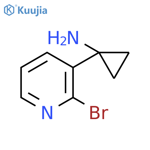 1-(2-bromopyridin-3-yl)cyclopropan-1-amine structure
