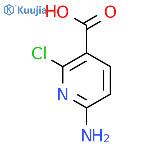 6-amino-2-chloropyridine-3-carboxylic acid structure
