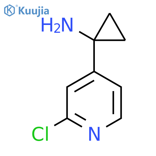 1-(2-chloropyridin-4-yl)cyclopropan-1-amine structure