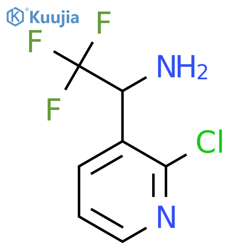 1-(2-chloropyridin-3-yl)-2,2,2-trifluoroethan-1-amine structure