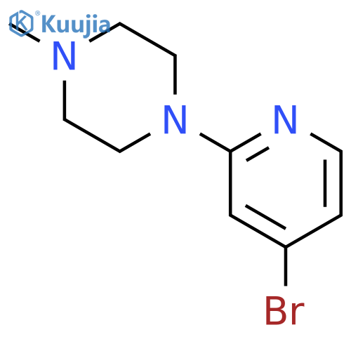 4-Bromo-2-(4-methylpiperazino)pyridine structure