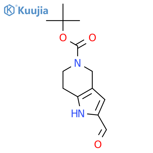 Tert-butyl 2-formyl-1,4,6,7-tetrahydropyrrolo[3,2-c]pyridine-5-carboxylate structure