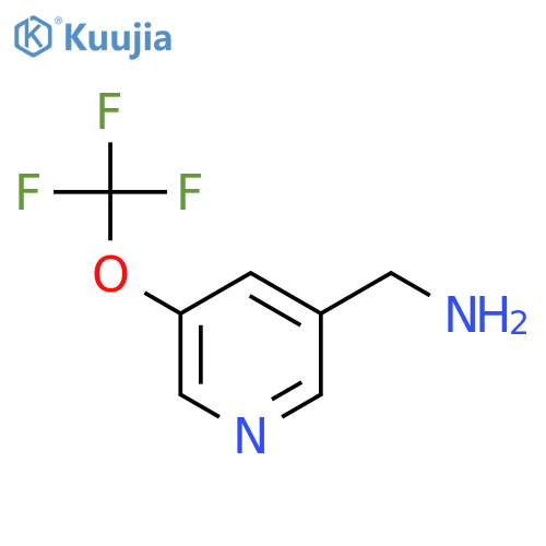 [5-(trifluoromethoxy)pyridin-3-yl]methanamine structure
