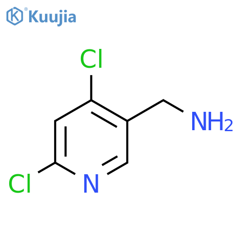 (4,6-dichloropyridin-3-yl)methanamine structure