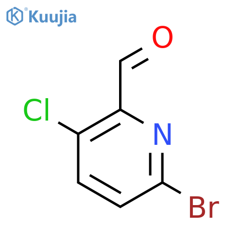 6-Bromo-3-chloropicolinaldehyde structure