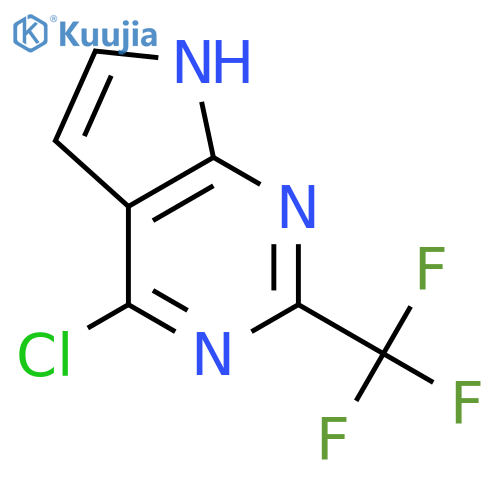 4-Chloro-2-(trifluoromethyl)-7H-pyrrolo[2,3-d]pyrimidine structure