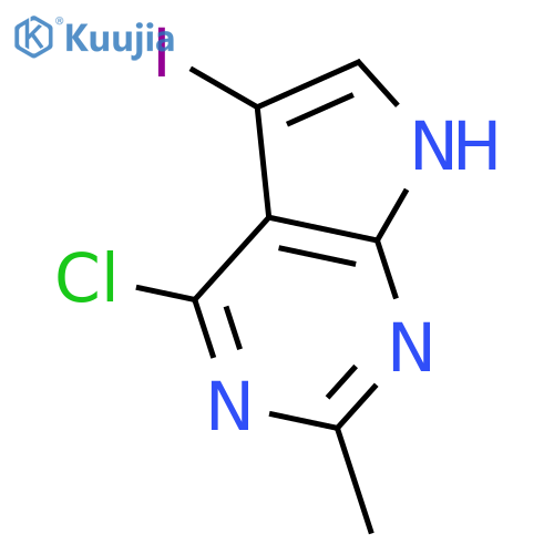 4-Chloro-5-iodo-2-methyl-7H-pyrrolo[2,3-d]pyrimidine structure