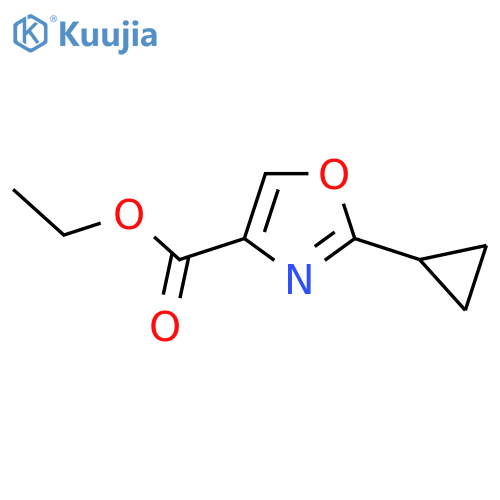 Ethyl 2-Cyclopropyl-1,3-oxazole-4-carboxylate structure