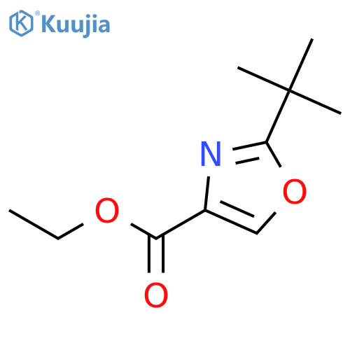 ethyl 2-tert-butyloxazole-4-carboxylate structure