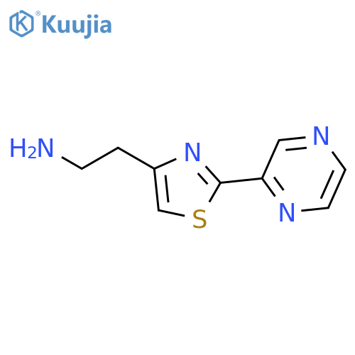 2-(2-Pyrazin-2-yl-1,3-thiazol-4-yl)ethanamine structure