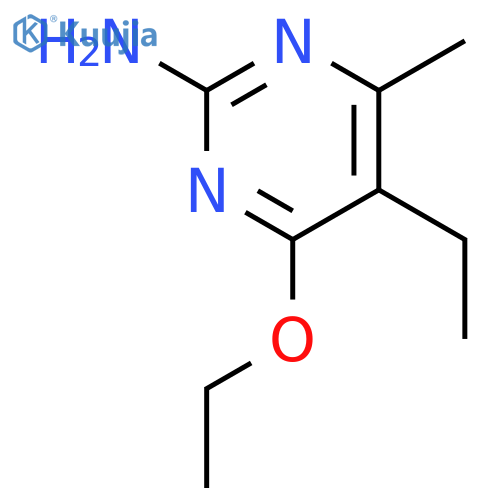 4-Ethoxy-5-ethyl-6-methyl-2-pyrimidinamine structure