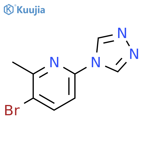 3-Bromo-2-methyl-6-(4H-1,2,4-triazol-4-yl)pyridine structure