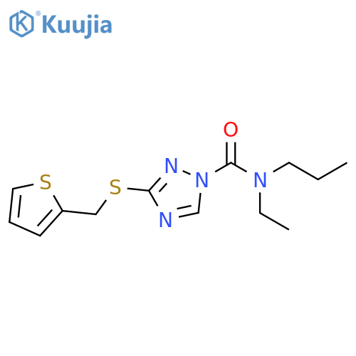 1H-1,2,4-Triazole-1-carboxamide,N-ethyl-N-propyl-3-[(2-thienylmethyl)thio]- structure