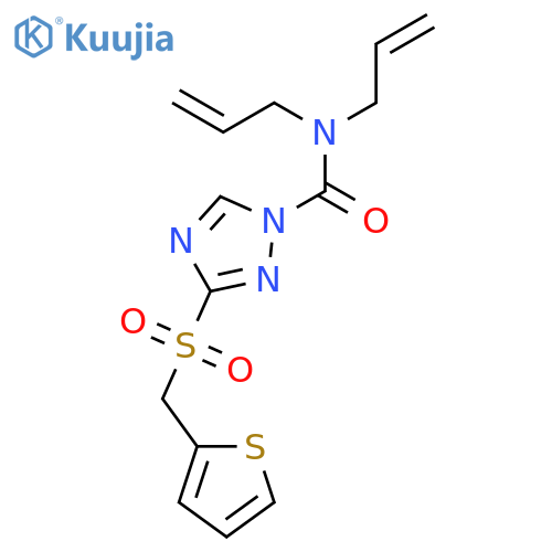 1H-1,2,4-Triazole-1-carboxamide, N,N-di-2-propenyl-3-[(2-thienylmethyl)sulfonyl]- structure