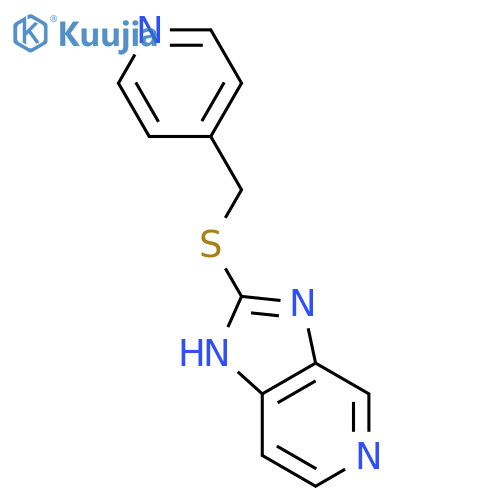 1H-Imidazo[4,5-c]pyridine, 2-[(4-pyridinylmethyl)thio]- structure