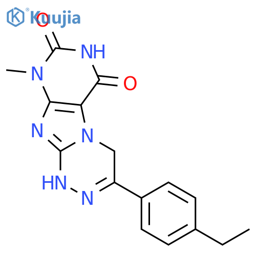 [1,2,4]Triazino[3,4-f]purine-6,8(7H,9H)-dione,3-(4-ethylphenyl)-1,4-dihydro-9-methyl- structure