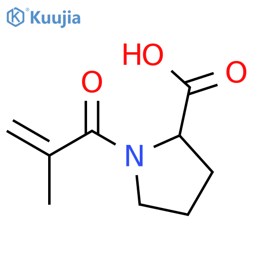 D-Proline, 1-(2-methyl-1-oxo-2-propenyl)- structure