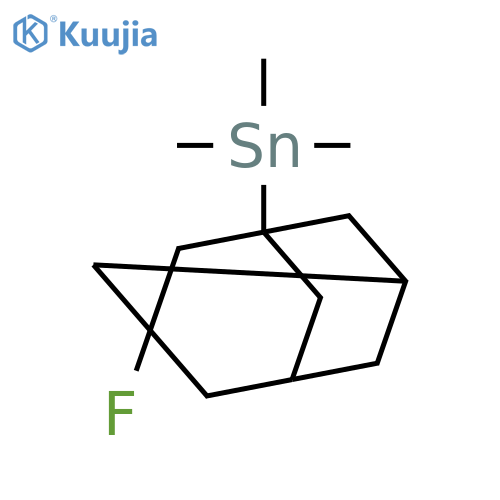 STANNANE, (3-FLUOROTRICYCLO[3.3.1.13,7]DEC-1-YL)TRIMETHYL- structure