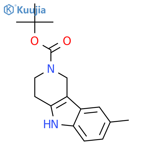 tert-Butyl 8-Methyl-3,4-dihydro-1H-pyrido4,3-bindole-2(5H)-carboxylate structure