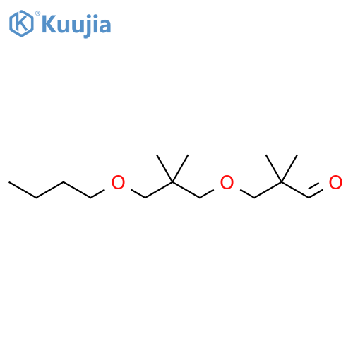 Propanal, 3-(3-butoxy-2,2-dimethylpropoxy)-2,2-dimethyl- structure