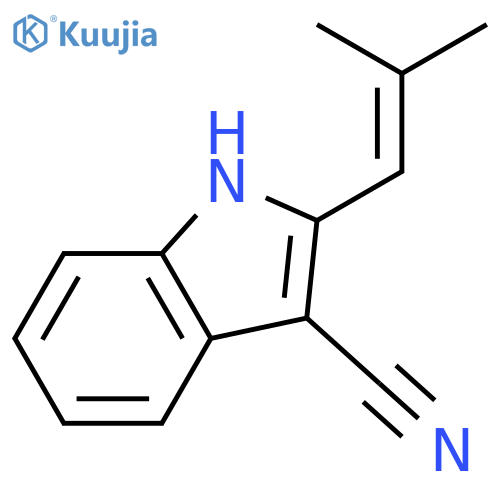 2-(2-methyl-1-propen-1-yl)-1H-Indole-3-carbonitrile structure