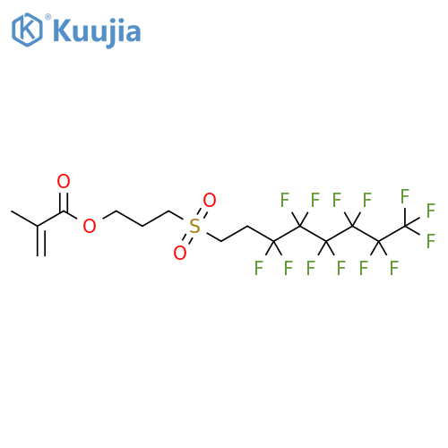 2-Propenoic acid, 2-methyl-, 3-[(3,3,4,4,5,5,6,6,7,7,8,8,8-tridecafluorooctyl)sulfonyl]propyl ester structure