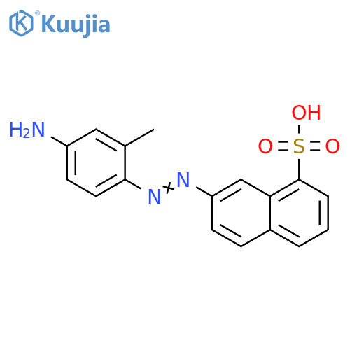 1-Naphthalenesulfonic acid, 7-[(4-amino-2-methylphenyl)azo]- structure