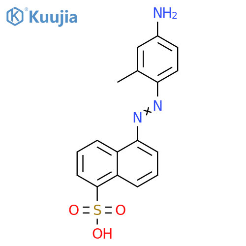 1-Naphthalenesulfonic acid, 5-[(4-amino-2-methylphenyl)azo]- structure