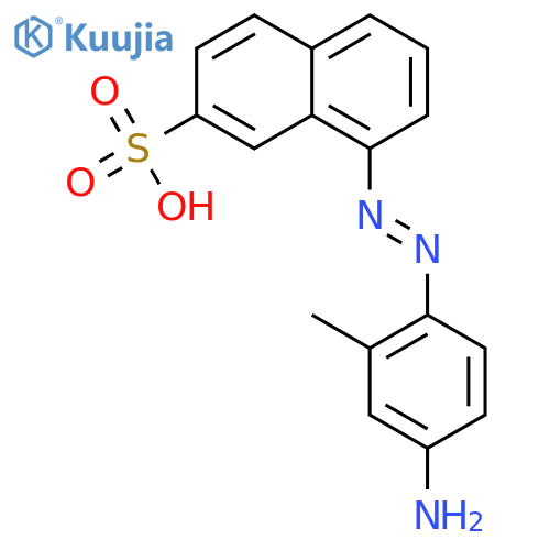 2-Naphthalenesulfonic acid, 8-[(4-amino-2-methylphenyl)azo]- structure