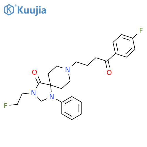 1,3,8-Triazaspiro[4.5]decan-4-one,3-(2-fluoroethyl)-8-[4-(4-fluorophenyl)-4-oxobutyl]-1-phenyl- structure