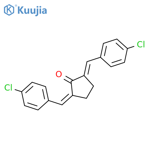 2,5-Bis(4-chlorophenyl)methylenecyclopentanone structure