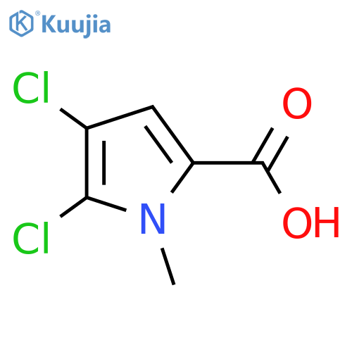 4,5-dichloro-1-methyl-1H-Pyrrole-2-carboxylic acid structure