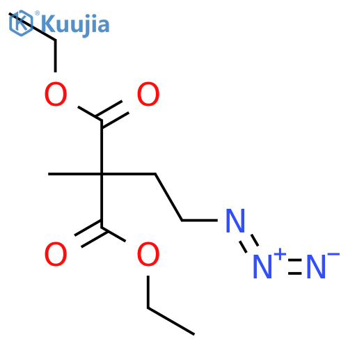 Propanedioic acid, (2-azidoethyl)methyl-, diethyl ester structure