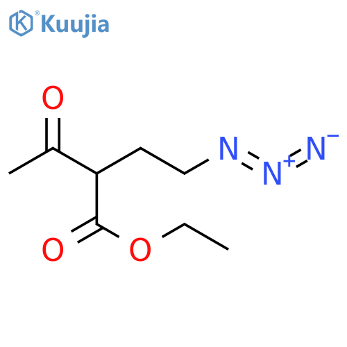 Butanoic acid, 2-(2-azidoethyl)-3-oxo-, ethyl ester structure