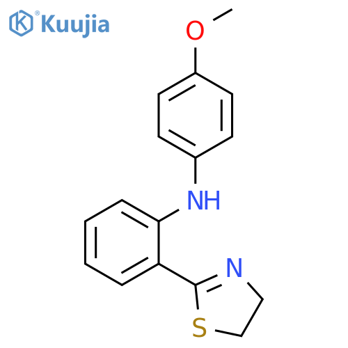 Benzenamine, 2-(4,5-dihydro-2-thiazolyl)-N-(4-methoxyphenyl)- structure