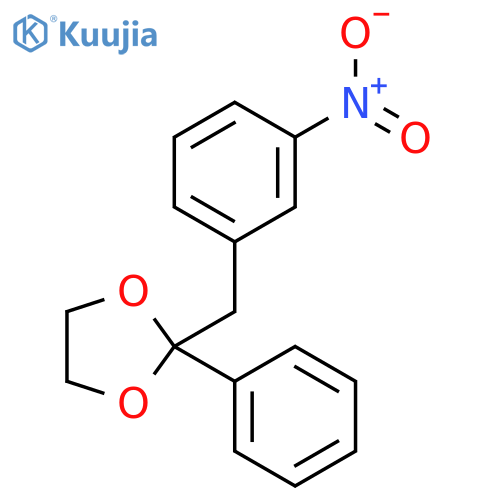1,3-Dioxolane, 2-[(3-nitrophenyl)methyl]-2-phenyl- structure
