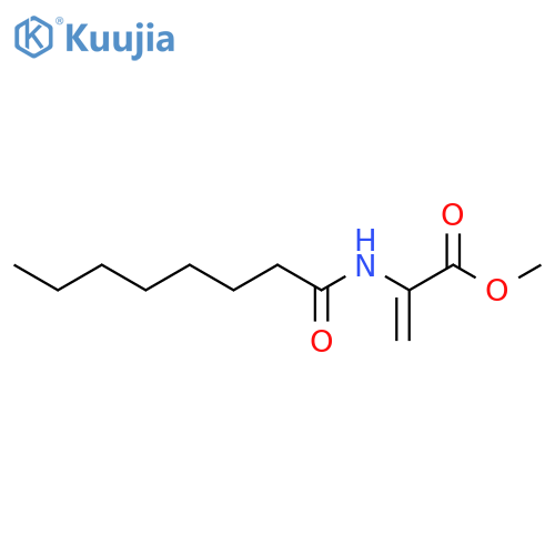 2-Propenoic acid, 2-[(1-oxooctyl)amino]-, methyl ester structure