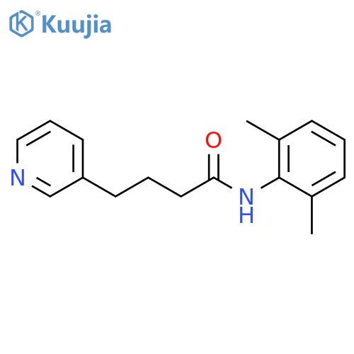 3-Pyridinebutanamide, N-(2,6-dimethylphenyl)- structure