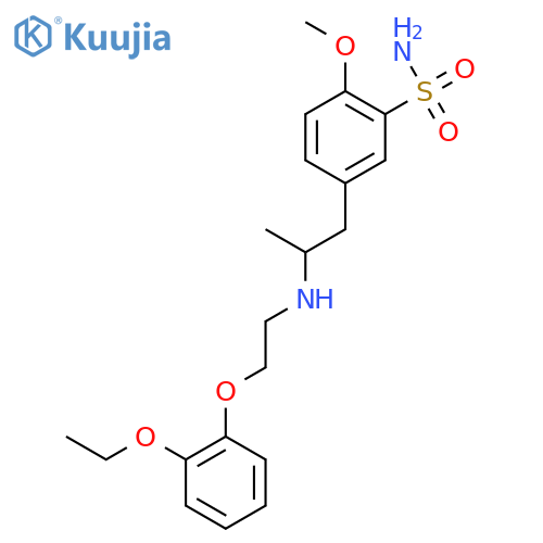 Benzenesulfonamide,5-[(2S)-2-[[2-(2-ethoxyphenoxy)ethyl]amino]propyl]-2-methoxy- structure